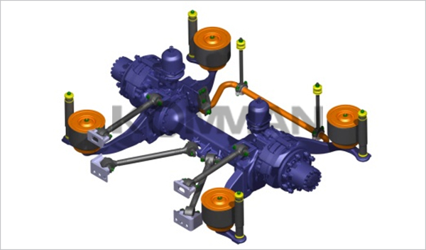 后空氣懸架系統(tǒng)-門(mén)式橋結(jié)構(gòu)